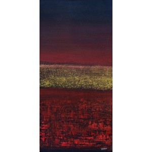 Irtiza Kazmi, 14 x 30 inches, Acrylics on Canvas, Landscape Painting, AC-IRTK-050